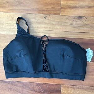NWT Black bikini top